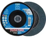 PFERD TOOLS POLIFAN POWER F&auml;cherscheibe PFC konisch Zirkonkorund SG STEELOX