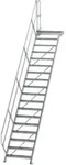 Munk Treppe mit Plattform 45&deg; Stufenbreite 800 mm - 600458