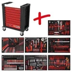 KS Tools Performanceplus Werkstattwagen-Satz P10 mit 397 Werkzeugen f&uuml;r 7 Schubladen