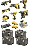 DEWALT 8er Akku-Kombopack 18V XR + 4 Akku + Schnellladeger&auml;t II - DCK865P4T-QW