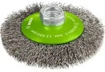 Bosch PRO Kegelb&uuml;rste Clean for Inox, 100 mm, gewellter rostfreier Stahldraht -