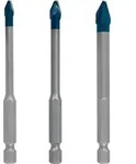 Bosch EXPERT HardCeramic HEX-9 Bohrer-Set, 3-tlg., f&uuml;r Dreh- und Schlagbohrer -