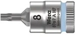 Wera 8767 A HF TORX Zyklop Bitnuss mit 1/4"-Antrieb, mit Haltefunktion Eisblau -