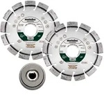 Metabo Set 2xDiamanttrennscheibe 115x22,23mm, UP+ 1xQuickspannmutter M 14 -...