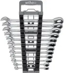 Wiha Ringratschen-Gabelschl&uuml;ssel Set 12-teilges Set in Halter - 44665