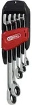 KS Tools GEARplus&reg; RINGSTOP-Ratschenringmaulschl&uuml;ssel-Satz, abgewinkelt, 5-tlg -
