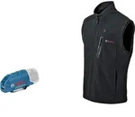 Bosch Beheizbare Weste GHV 12+18V XA, mit Akkuadapter schwarz - 06188000EA - schwarz