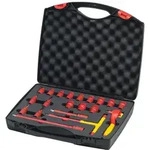 Wiha Umschaltknarren Set electric 3/8 zoll 20-teilges Set mit Druckknopf und