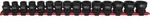 KS Tools 1/2" Sechskant-Kraft-Stecknuss-Satz, extra kurz, 15-tlg - 515.0055