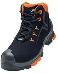 uvex 2 Sicherheitsschuh S3 Stiefel Velours schwarz/orange 43 - 6509243 -