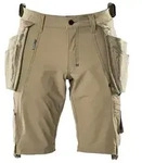 MASCOT Shorts mit H&auml;ngetaschen ADVANCED Hellkhaki 42 - 17149-311-55-C42 - Hellkhaki
