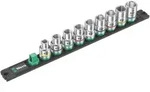 Wera Nuss-Magnetleiste C 4 Zyklop Steckschl&uuml;sseleinsatz-Satz, 1/2"-Antrieb, 9-teilig