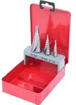 KS Tools HSS Stufenbohrer-Satz, Stahlblechkassette 3-tlg - 330.2403