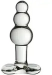 Icicles No 47 Beaded Glass Analplug 11 cm - Clear
