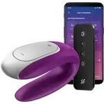 Satisfyer Double Fun App-gesteuerter Vibrator f&uuml;r Paare - Lila