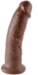 King Cock Realistischer Dildo 23 cm mit Saugnapf - Braun