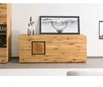 Sideboard Wildeiche 160x43,5x80 natur ge&ouml;lt/lackiert KITZB&Uuml;HEL #128