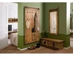 Wandgarderobe Mango 100x8x190 natur lackiert RAILWAY #1008