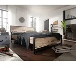 Bett Mango 200x200x91 natur bedruckt FACTORY #142