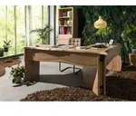 Eckschreibtisch Akazie 185x163x76 natur lackiert PURE ACACIA #749