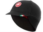 Castelli Difesa Thermal Kappe Schwarz Rot