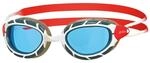 Zoggs Predator Rot und Wei&szlig; Schwimmbrille, Gr&ouml;&szlig;e Regular