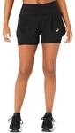 Asics Road 2-N-1 3.5IN Shorts Schwarz Damen, Gr&ouml;&szlig;e XS.