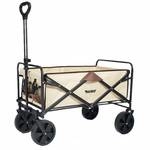 MUWO faltbarer Bollerwagen 100 L, max. 110 kg braun/beige 136044405-136044401