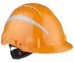 3M G3000 Schutzhelm mit UV-Indikator, orange, ABS, bel&uuml;ftet Ratschenverschluss,