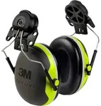 3M PELTOR Kapselgeh&ouml;rschutz, X4P3E Helmbefestigung, neon, gelb, SNR = 32 dB mit
