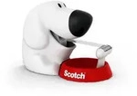 3M Scotch Hund Handabroller + 1 Rolle Scotch Magic Klebeband 19 mm x 8,89 m