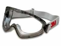 3M 2890 Vollsichtbrille, AS/AF/UV, PC, mit Belüftungsschlitz, verstellbare Gelenke