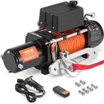 VEVOR Elektrische Seilwinde, 10.000 lb, 12 V DC LKW-Winde mit &Phi;7/20 Zoll x 65...