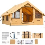 VEVOR Aufblasbares Zelt f&uuml;r Camping, 5-8 Personen Zelt mit Handpumpe, 4x3x2,2 m