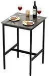 VEVOR Bartisch Bistrotisch Kneipentisch mit Metallrahmen, kleiner K&uuml;chentisch