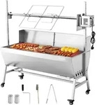 VEVOR Drehspie&szlig;grill 38 W Spanferkelgrill Lammgrill Holzkohlegrill (1218 mm
