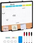 VEVOR 24" x 18" Monatskalender-Whiteboard und Korktafel-Kombination mit