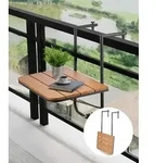 VEVOR Balkontisch, 595x400 mm, klappbarer Balkonh&auml;ngetisch, Klapptisch f&uuml;r