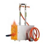 VEVOR tragbare Propangas-Schmiede mit 2 Brenner 1427 &deg;C, Hufschmiede Schmiedeofen