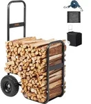 VEVOR Kaminholzwagen 67x52x110cm Brennholzwagen Pulverbeschichteter Stahl