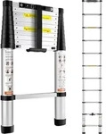 VEVOR 3,2m Teleskopleiter Rutschfester Klappleiter 48x9,5x76,5cm Stehleiter