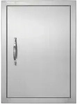 VEVOR Grill-Zugangst&uuml;r, 407 x 559 x 46 mm, Einzelne Au&szlig;enk&uuml;chent&uuml;r,