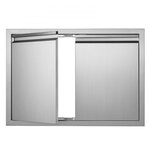 VEVOR Grill-Zugangst&uuml;r, 762 x 532 x 45 mm, Doppelte Au&szlig;enk&uuml;chent&uuml;r,