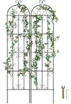 VEVOR Rankhilfe, 221 x 50 cm, 2er-Set rostfreies Metallspalier f&uuml;r Gartenblumen,