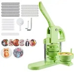 VEVOR Buttonmaschine Knopfmachermaschine Badge Punch Press 75 mm rund, Pinmaker...