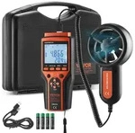 VEVOR 4 in 1 Anemometer 100,8MPH Luftgeschwindigkeitsmesser 168x75x36mm...