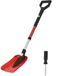 VEVOR Schneeschaufel, 22 cm Schneer&auml;umer mit D-f&ouml;rmigem Griff, Schneeschieber