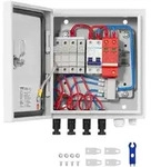 VEVOR PV-Combiner-Box, 4-String, Solar-Combiner-Box mit 15 A...