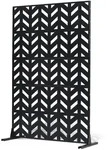 VEVOR Paravent, 120x50,8x183 cm, Raumteiler f&uuml;r den Au&szlig;enbereich, freistehende