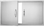 VEVOR Grill-Zugangst&uuml;r, 915 x 533 x 46 mm, Doppelte Au&szlig;enk&uuml;chent&uuml;r,